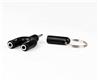 iCAN Audio & Mic 2 in 1 3.5mm Headphone Splitter Adapter, 3.5mm Male to 2xFemale, Black
