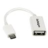 StarTech 5in White Micro USB to USB OTG Host Adapter M/F |UUSBOTGW