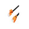 POWERSYN Cat.6 High Speed Flat Cable, Damper Series, Black, 1m/3ft
