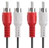 iCAN 2xRCA Male to 2xRCA Male Stereo Audio Cable, 6FT