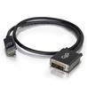 C2G 3ft DisplayPort to Single Link DVI-D, M/M, Adapter Cable - Black