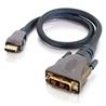 Cables to Go (Sonicwave) - Câble vidéo mâle/mâle HDMI vers DVI-D (TM) - Certifié CL2 - 0,5 m (1,6 pied) (40286)