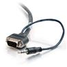 Cables to Go - Câble audio/vidéo VGA + 3,5 mm avec connecteurs à profil arrondis mâle/mâle | PLENUM CMP-RATED (40176)
