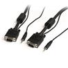 Câble StarTech Coaxial VGA de haute résolution pour moniteur avec audio HD15 M/M - 15 pieds (MXTHQMM15A)