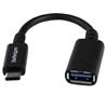 StarTech USB-C to USB-A Adapter Cable - M/F - 6in - USB 3.0 - USB-IF Certified (Black)(USB31CAADP)