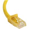 âble de patch CAT6 UTP Snagless STARTECH (jaune) - 50 pi. (N6PATCH50YL