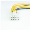Câble d'alimentation interne iCAN 4 broches ATX mâle + 4 broches Molex mâle vers câble ATX 8 broches femelle utilisant un câ...
