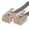 iCAN Telephone Cable with 6 Position 4-Contacts Reverse-wired, 3FT