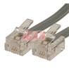 iCAN Telephone Cable with 6-Position 4-Contacts Reverse-wired, 7FT
