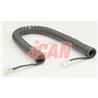 iCAN Telephone Receiver Headset Replacement Coiled Cable, 6FT(Open Box)