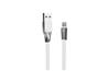 iCAN Lightning Cable, Zinc Alloy, LED Indicator, 1m, White