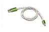 JMD Lightning Cable, 360 LED Light, Data Sync & Charging, 1M, Vert