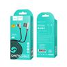 HOCO Exquisite Steel Lightning USB Cable, 1.2M, Black