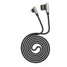 HOCO Exquisite Steel Lightning USB Cable, 1.2M, Black