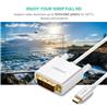 Câble UGREEN USB Type-C vers DVI, 1,5 m, blanc (MM140)
