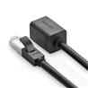 UGREEN NW112 Cat 6 FTP Ethernet RJ45 Extension M/F Patch Cords, 1M Blk