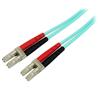 Câble Fibre Optique Multimode Duplex Startech Aqua OM4 - 100 Go - 50/125 - LSZH - LC/LC - 2 m (450FBLCLC2)