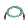 Câble Fibre Optique Multimode Duplex Startech Aqua OM4 - 100 Go - 50/125 - LSZH - LC/LC - 2 m (450FBLCLC2)