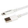 âble USB vers Lightning Startech - Certifié Apple MFi - Long - 3 m (10 pi - Blanc (USBLT3MW