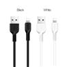 HOCO Lightning Cable X20 Synchronisation des données de charge Flash, Blanc, 3M