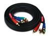 Câble Coaxial Composant Vidéo / Audio Monoprice 6ft 22AWG 5-RCA (RG-59 / U) - Noir