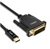 Choetech  USB Type C to DVI Cable, 4K@30Hz, 1.8 meter, Black (XCD-0018BK)