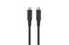 iCAN Premium USB 4.0 Type C To Type C, 40Gbps, 100W Cable, M/M, 2.6ft, Black