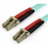 StarTech.com 10m OM4 LC to LC Multimode Duplex Fiber Optic Patch Cable- Aqua - 50/125 - Fiber Optic Cable - 40/100Gb - LSZH ...