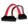 StarTech (SLSATAF20) - Câble adaptateur mince SATA vers SATA avec alimentation LP4 - 20 po