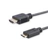 StarTech (HDMIACMM6S) - Câble HDMI haute vitesse mince avec Ethernet - HDMI vers mini HDMI - M/M - 6 pi