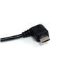 StarTech 6 ft Micro USB Cable A to Right Angle Micro B Black (UUSBHAUB6RA)
