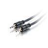 Cables To Go (40517) - Câble audio stéréo -- 1 x mini-téléphone stéréo mâle - 1 x mini-téléphone stéréo mâle - 35 pi (Noir)