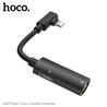 HOCO Type C Charging + 3.5mm AUX Audio 2-in-1 Adapter, Black(Open Box)