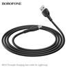 HOCO BX51 Triumph charging data cable for Lightning,1M, Black