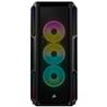 CORSAIR iCUE 5000T RGB Tempered Glass Mid-Tower Smart Case, Black(Open Box)