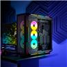 CORSAIR iCUE 5000T RGB Tempered Glass Mid-Tower Smart Case, Black(Open Box)