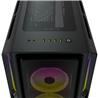 CORSAIR iCUE 5000T RGB Tempered Glass Mid-Tower Smart Case, Black(Open Box)
