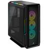 CORSAIR iCUE 5000T RGB Tempered Glass Mid-Tower Smart Case, Black(Open Box)