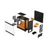 FRACTAL DESIGN Pop Air RGB Black Orange Core TG ATX High-Airflow Clea