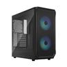 FRACTAL DESIGN Focus 2 RGB Black ATX mATX Mini ITX Clear Tinted Tempe