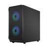 FRACTAL DESIGN Focus 2 RGB Black ATX mATX Mini ITX Clear Tinted Tempe