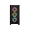 CORSAIR iCUE 4000D RGB Airflow Mid-Tower Case, Black - 3x AF120 RGB ELITE Fans - iCUE Lighting Node PRO Controller - High-Ai...