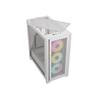 CORSAIR iCUE 4000D RGB Airflow Mid-Tower Case, True White - 3x AF120 RGB ELITE White Fans - iCUE Lighting Node PRO Controlle...