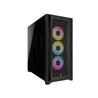 Boîtier mi-tour CORSAIR iCUE 5000D RVB AIRFLOW, noir - 3 ventilateurs AF120 RVB ELITE - Contrôleur iCUE Lighting Node PRO - ...