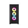 Boîtier mi-tour CORSAIR iCUE 5000D RVB AIRFLOW, noir - 3 ventilateurs AF120 RVB ELITE - Contrôleur iCUE Lighting Node PRO - ...