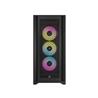 Boîtier mi-tour CORSAIR iCUE 5000D RVB AIRFLOW, noir - 3 ventilateurs AF120 RVB ELITE - Contrôleur iCUE Lighting Node PRO - ...