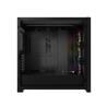 Boîtier mi-tour CORSAIR iCUE 5000D RVB AIRFLOW, noir - 3 ventilateurs AF120 RVB ELITE - Contrôleur iCUE Lighting Node PRO - ...
