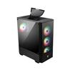 oîtier moyen tour MSI MAG FORGE 112R pour cartes mères ATX, verre trempé, panneau avant en maille, 4 ventilateurs ARGB 120mm...