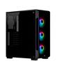 CORSAIR (iCUE 220T RGB) - Boîtier d'ordinateur moyen noir