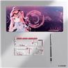 HYTE Sakura Miko Keycap Set and Desk Pad Bundle White